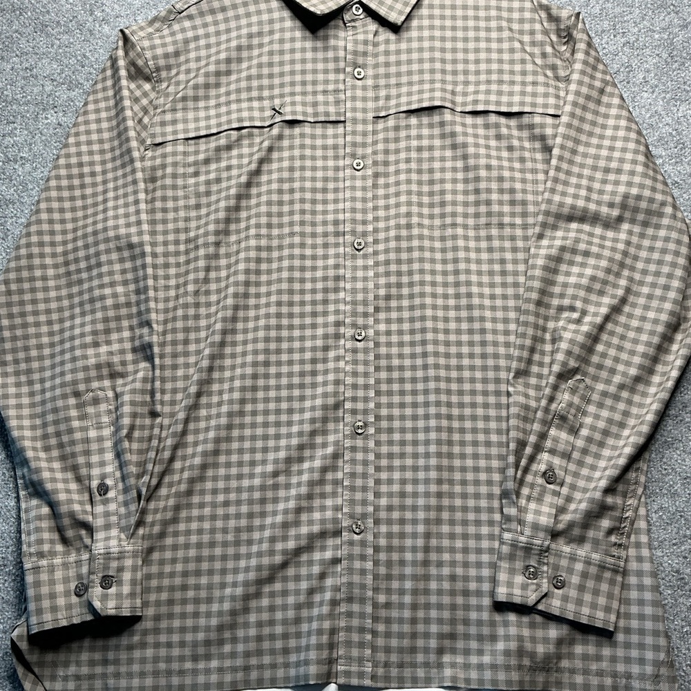 Xotic Checkered Fishing Shirt - Brown